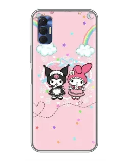 Чехол для TECNO Spark 8P с картинкой «My Melody и Kuromi»