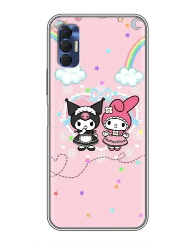 Чехол для TECNO Spark 8P с картинкой «My Melody и Kuromi»