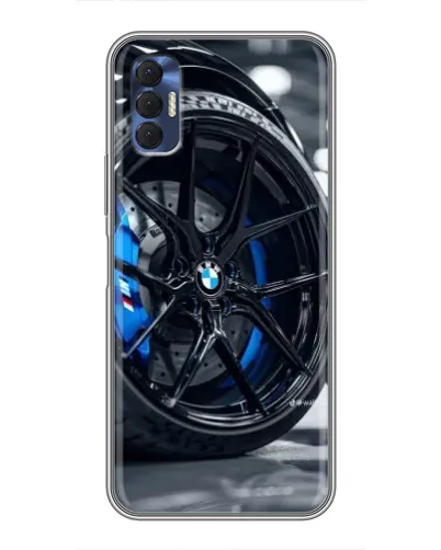 Чохол для TECNO Spark 8P з картинкою «Колесо BMW зблизька»