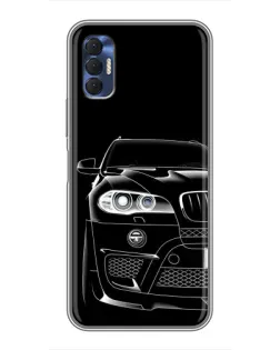 Чохол для TECNO Spark 8P з картинкою «Темний силует BMW»