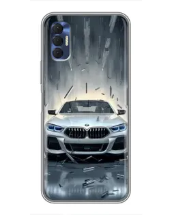 Чохол для TECNO Spark 8P з картинкою «BMW у світлі фар»