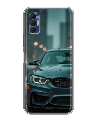 Чохол для TECNO Spark 8P з картинкою «BMW у вогнях міста»
