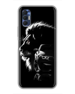 Чохол для TECNO Spark 8P з картинкою «BMW та лев»