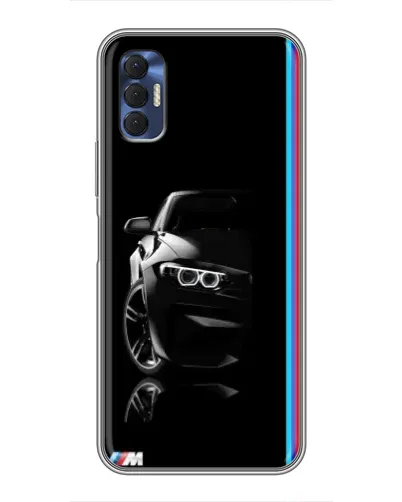 Чохол для TECNO Spark 8P з картинкою «Силует BMW в темряві»