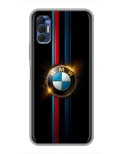 Чохол для TECNO Spark 8P з картинкою «BMW M-Power неон»
