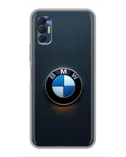 Чохол для TECNO Spark 8P з картинкою «Логотип BMW — мінімалізм»