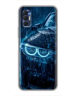 Чехол для TECNO Spark 8P с картинкой «BMW под дождем»