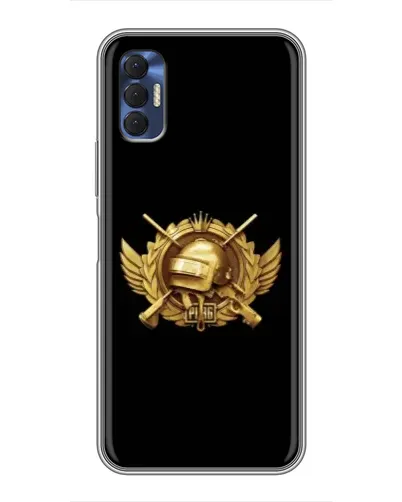 Чохол для TECNO Spark 8P з картинкою «PUBG — помаранчевий градієнт»