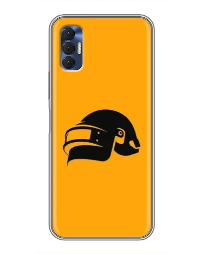 Чохол для TECNO Spark 8P з картинкою «PUBG — золотий шолом»
