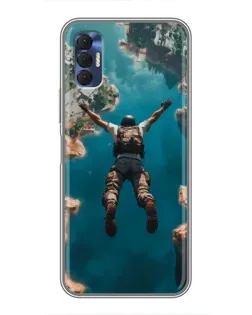 Чохол для TECNO Spark 8P з картинкою «PUBG — вільне падіння»
