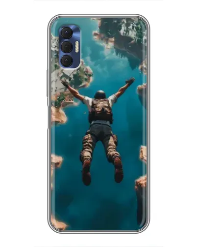 Чохол для TECNO Spark 8P з картинкою «PUBG — вільне падіння»