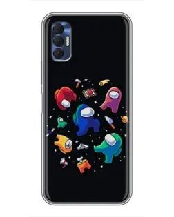 Чохол для TECNO Spark 8P з картинкою «Among Us космос»