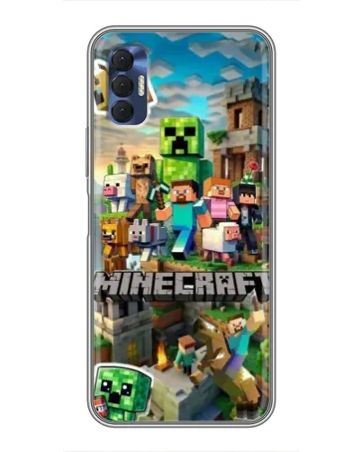 Чехол для TECNO Spark 8P с картинкой «Замок Minecraft» Чехол для TECNO Spark 8P с картинкой «Замок Minecraft»