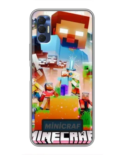 Чехол для TECNO Spark 8P с картинкой «Minecraft герои игры» Чехол для TECNO Spark 8P с картинкой «Minecraft герои игры»