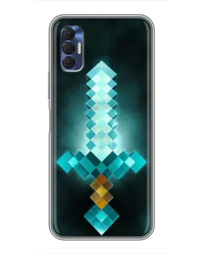 Чехол для TECNO Spark 8P с картинкой «Алмазный меч неон» Чехол для TECNO Spark 8P с картинкой «Алмазный меч неон»