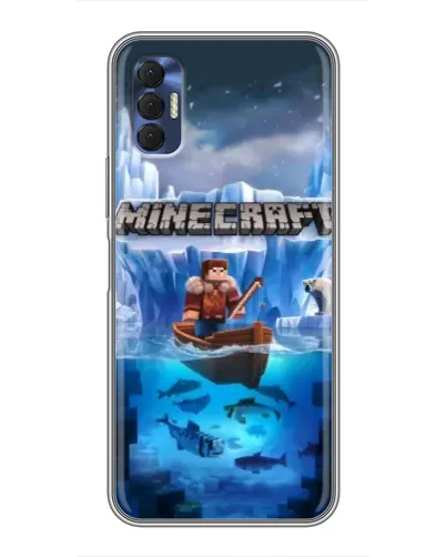 Чехол для TECNO Spark 8P с картинкой «Minecraft ледяной мир» Чехол для TECNO Spark 8P с картинкой «Minecraft ледяной мир»