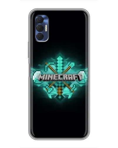 Чехол для TECNO Spark 8P с картинкой «Minecraft Diamond лого» Чехол для TECNO Spark 8P с картинкой «Minecraft Diamond лого»