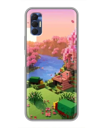 Чехол для TECNO Spark 8P с картинкой «Розовое дерево Minecraft» Чехол для TECNO Spark 8P с картинкой «Розовое дерево Minecraft»