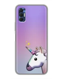 Чехол для TECNO Spark 8P с картинкой «Единорог градиент» Чехол для TECNO Spark 8P с картинкой «Единорог градиент»