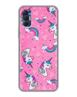 Чехол для TECNO Spark 8P с картинкой «Unicorn паттерн розовый» Чехол для TECNO Spark 8P с картинкой «Unicorn паттерн розовый»