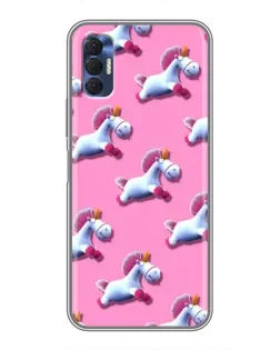 Чехол для TECNO Spark 8P с картинкой «Единороги на розовом» Чехол для TECNO Spark 8P с картинкой «Единороги на розовом»