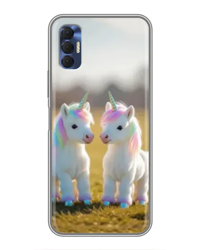 Чехол для TECNO Spark 8P с картинкой «Пара единорогов» Чехол для TECNO Spark 8P с картинкой «Пара единорогов»
