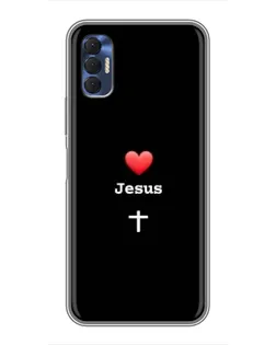 Чохол для TECNO Spark 8P з картинкою «Серце - Jesus» Чохол для TECNO Spark 8P з картинкою «Серце - Jesus»