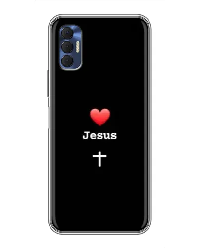 Чехол для TECNO Spark 8P с картинкой «Сердце - Jesus» Чехол для TECNO Spark 8P с картинкой «Сердце - Jesus»