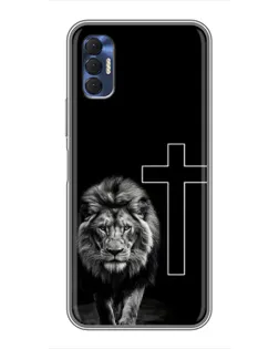 Чохол для TECNO Spark 8P з картинкою «Лев та Хрест» Чохол для TECNO Spark 8P з картинкою «Лев та Хрест»