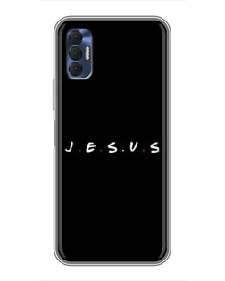 Чехол для TECNO Spark 8P с картинкой «Точки веры J.E.S.U.S.»
