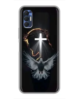 Чехол для TECNO Spark 8P с картинкой «Голубь и Свет»