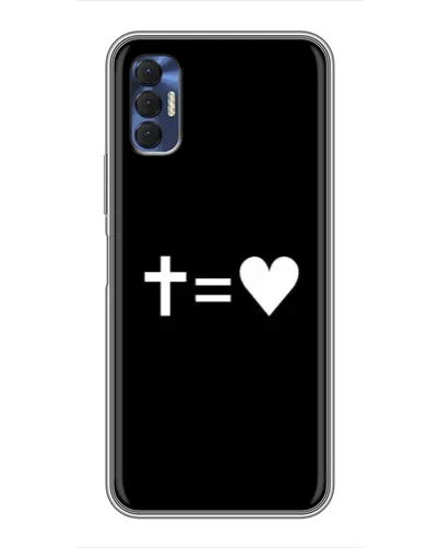 Чехол для TECNO Spark 8P с картинкой «Крест и Сердце» Чехол для TECNO Spark 8P с картинкой «Крест и Сердце»