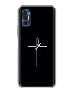 Чехол для TECNO Spark 8P с картинкой «Тонкий крест»