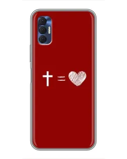 Чехол для TECNO Spark 8P с картинкой «Уравнение любви»