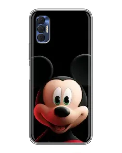 Чехол для TECNO Spark 8P с картинкой «Улыбающийся Микки Маус»