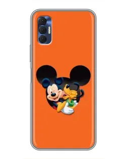 Чехол для TECNO Spark 8P с картинкой «Сердце Микки Минни»