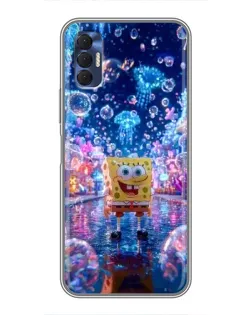 Чехол для TECNO Spark 8P с картинкой «Неоновый океан»