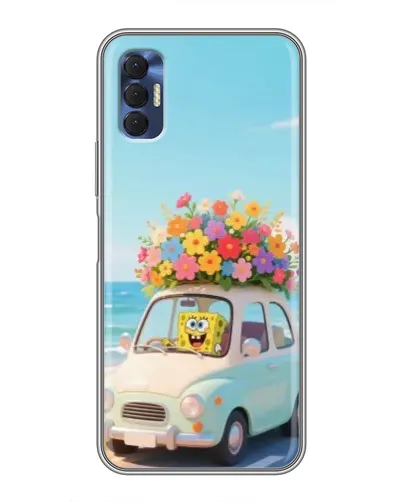 Чехол для TECNO Spark 8P с картинкой «Автомобильное путешествие»