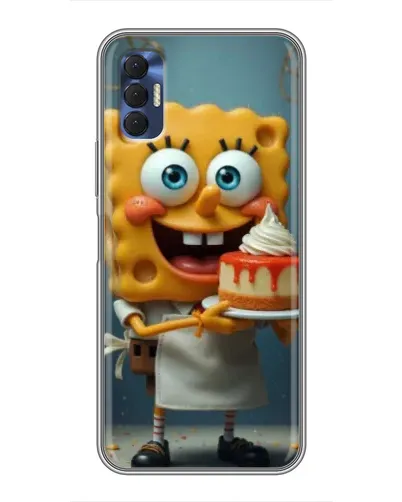 Чехол для TECNO Spark 8P с картинкой «Повар Спанч Боб»