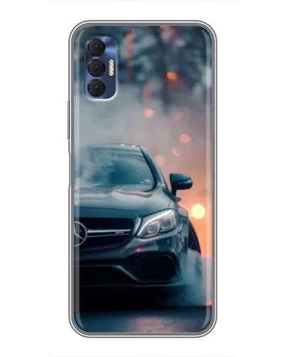 Чохол для TECNO Spark 8P з картинкою «Mercedes — нічне місто»
