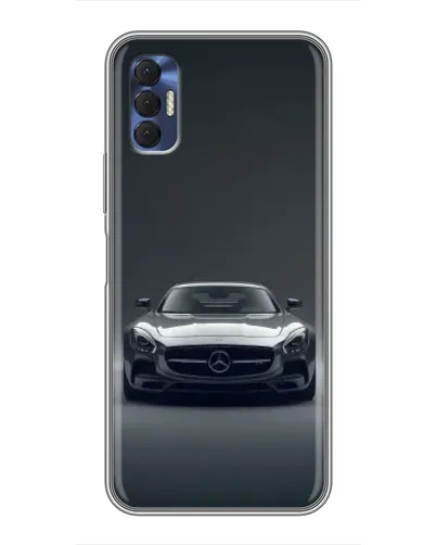 Чохол для TECNO Spark 8P з картинкою «Mercedes на чорному»