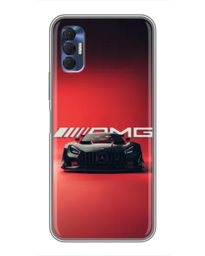 Чохол для TECNO Spark 8P з картинкою «Mercedes AMG — червона лінія»
