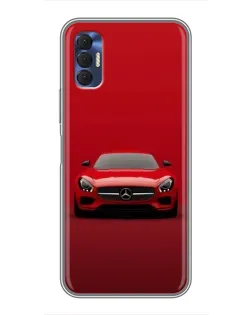 Чохол для TECNO Spark 8P з картинкою «Червоний Mercedes AMG»