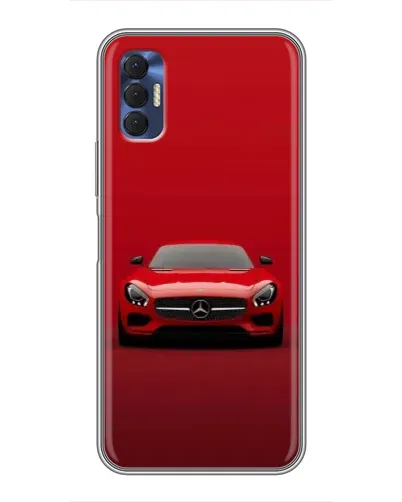 Чохол для TECNO Spark 8P з картинкою «Червоний Mercedes AMG»