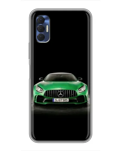 Чохол для TECNO Spark 8P з картинкою «Mercedes — неоновий лого»