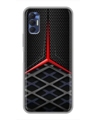 Чохол для TECNO Spark 8P з картинкою «Mercedes Carbon Grid»