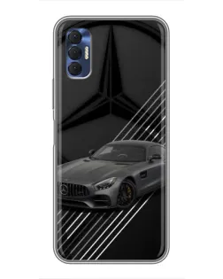 Чохол для TECNO Spark 8P з картинкою «Mercedes AMG — графіка»