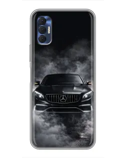 Чохол для TECNO Spark 8P з картинкою «Mercedes у диму»