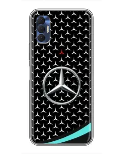 Чохол для TECNO Spark 8P з картинкою «Mercedes — бірюзовий акцент»