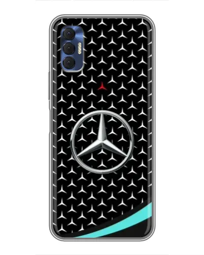Чохол для TECNO Spark 8P з картинкою «Mercedes — бірюзовий акцент»